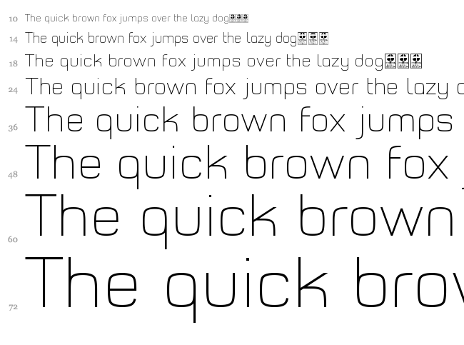 Typo Style font waterfall